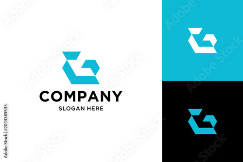 g modern logo design vector