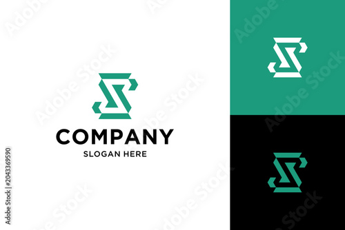 letter s logo design vector illustration