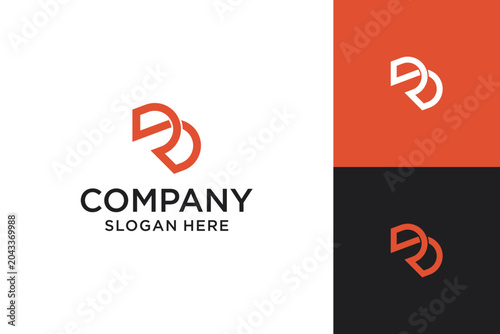 logo R and d logo design vector