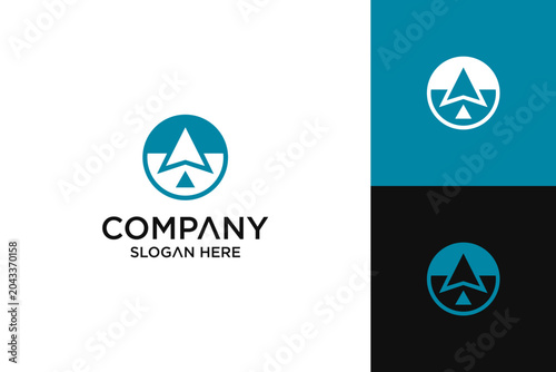 growth accounting logo design vector