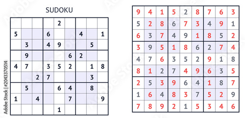 Black and white Sudoku puzzle with numbers and grid layout  