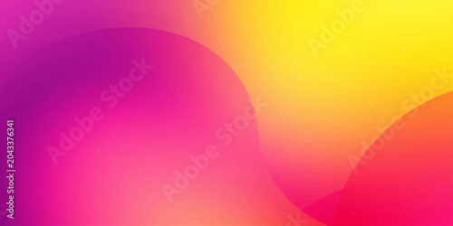 Foto A vibrant blend of fuchsia and yellow creates an abstract, fluid background, evoking a sense of energy and dynamism with its smooth, organic shapes and luminous gradients