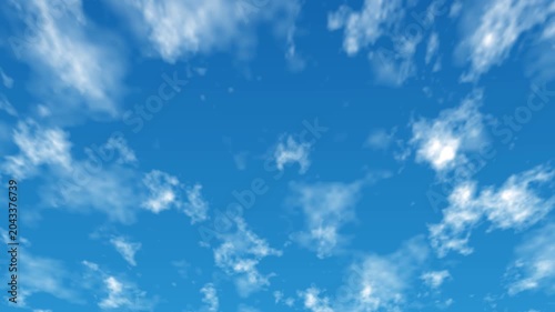 広大な青空と雲