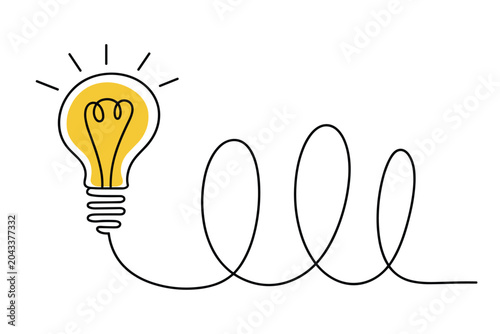Tablou pe pânză Light Bulb Idea Symbol