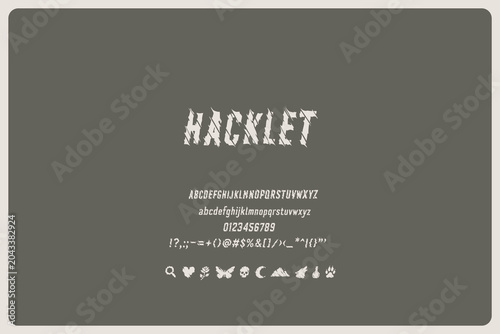 Hacklet Italic Font Sliced Techno Display Typeface For Gaming Posters Futuristic Branding Cyber Titles Digital Art Stream Graphics And Sharp Typography