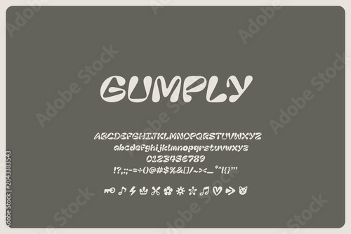 Gumply Italic Font Rounded Playful Display Typeface For Cute Branding Kids Posters Stickers Packaging Nursery Graphics And Friendly Typography
