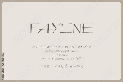 Fayline Font Whimsical Storybook Display Typeface For Fairytale Covers Poetic Branding Fantasy Stationery Boutique Packaging And Delicate Editorial Design