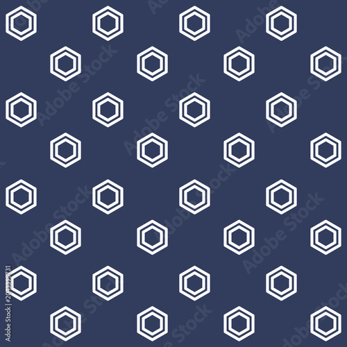 Suitable for branding, packaging, textile design, and backgrounds. Minimalist geometric pattern in blue and white for modern aesthetics.
