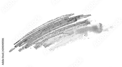 Smudged graphite grey stroke with finger smear