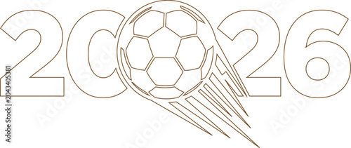 World cup 2026 official logo design soccer football