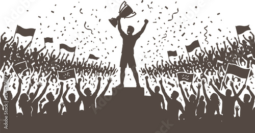 World cup 2026 champion celebration silhouette