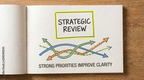 Strategic Review and Decision Making with Flowing Arrows