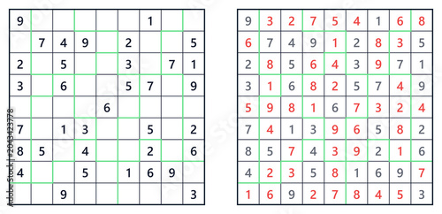 Jigsaw Sudoku Medium Japanese Sudoku Puzzle