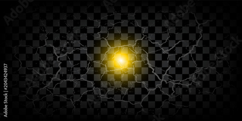 Bild auf Leinwand Lightning flash light thunder spark on transparent background