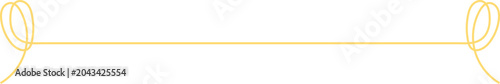 Gold colour horizontal Ribbon Border decorative text divider