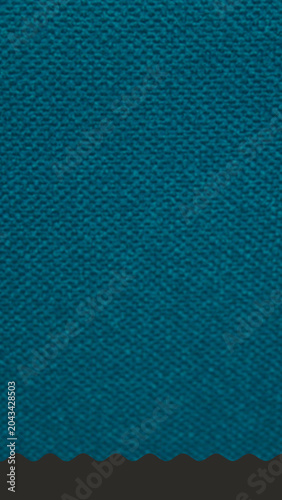 Blue Fabric Texture Background with Decorative Wave Border Design for Modern Banner Template and Textile Pattern Backdrop