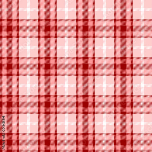 Plaid pattern in shades of red and pink