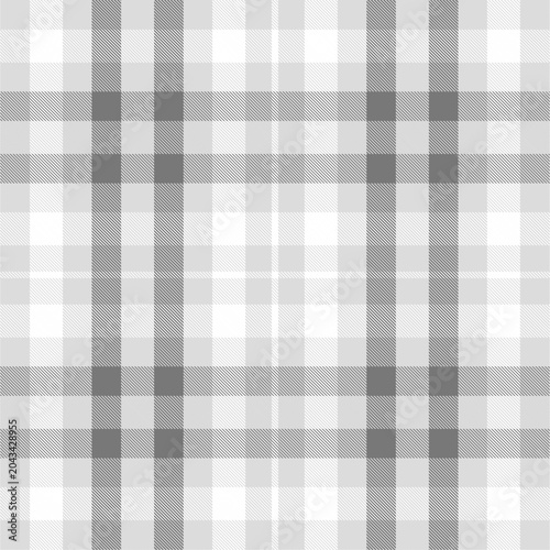Plaid pattern in shades of gray and white