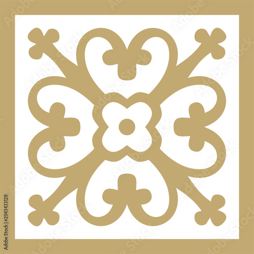 Εκτύπωση καμβά Vector gold ancient Roman ornament elements