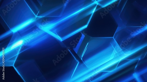 abstract blue neon geometric techno futuristic background.abstract blue neon geometric techno futuristic background
