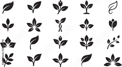 Leaf and Plant Icon Collection