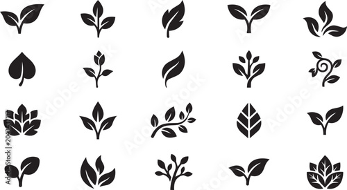 Leaf and Plant Icon Collection