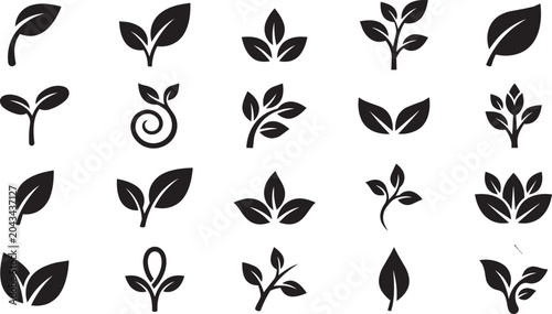 Leaf and Plant Icon Collection