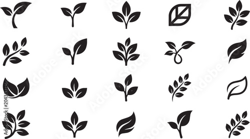 Leaf and Plant Icon Collection