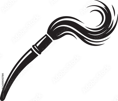 Stylized Paintbrush vector file