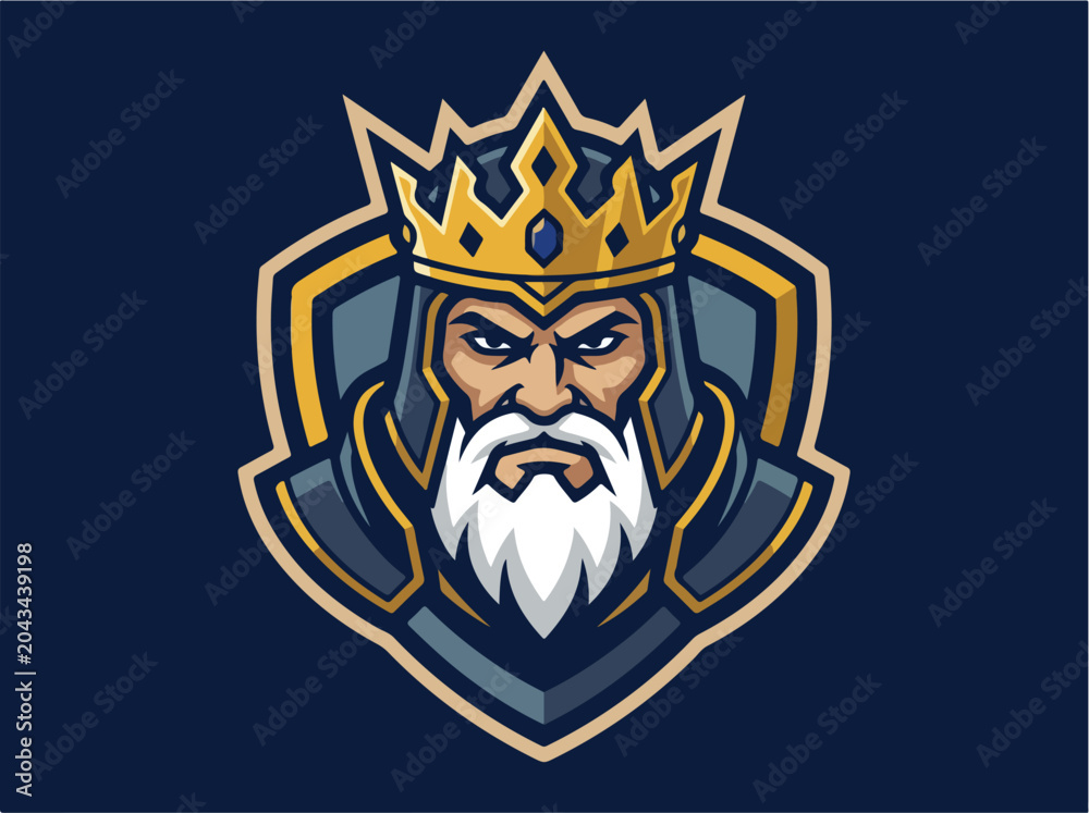 Obraz premium King Portrait with Crown.