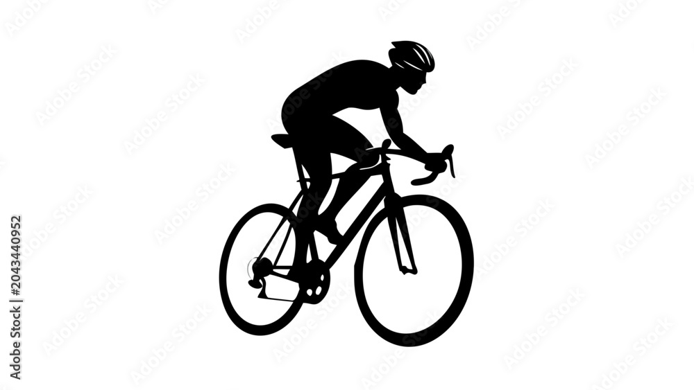 Obraz premium black silhouette of curved lines on white background