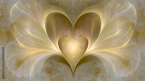 Renaissance art piece symbolizing universal love in brilliant gold and cream tones