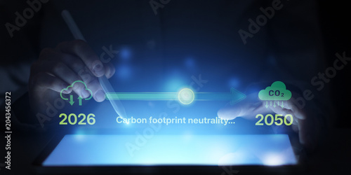 Fotografía Carbon Footprint Carbon Neutrality Digital Platform for CO2 Emissions Analysis and ESG Reporting