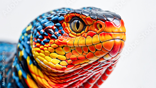 Fantasy reptile concept image with vivid colors and clean space for marketing text
