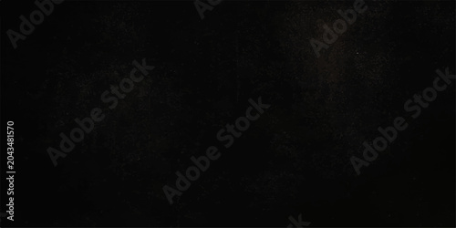 Schilderij op canvas Dark grunge textured wall background with aged rough concrete and paper surface