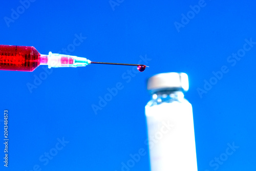 Syringes and all types of antiviral medications.