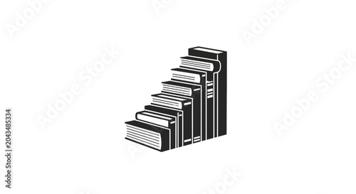 Принти на полотні Stack of old hardcover books.