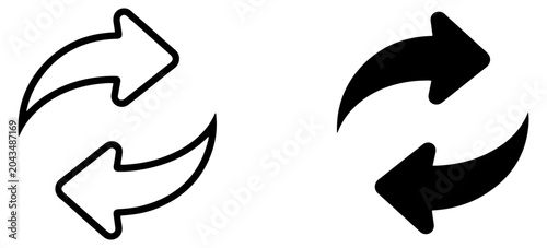 Bild auf Leinwand swap exchange arrow icon vector