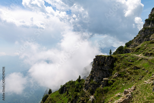 Mountain Trekking Through Historic Alpine Tunnels