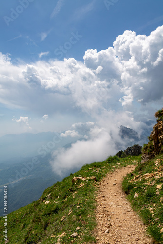 Mountain Trekking Through Historic Alpine Tunnels
