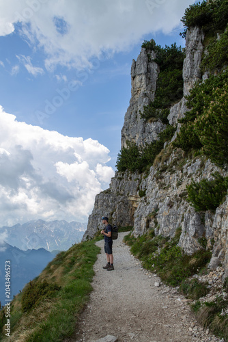 Mountain Trekking Through Historic Alpine Tunnels
