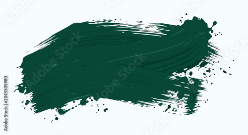 Valokuva Bold phthalo green stroke with bristle marks