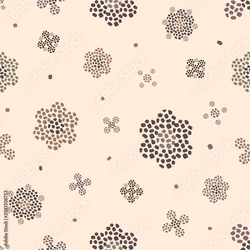 Modern scandinavian pebble blossom abstract pattern.ethnic oriental, motif fabric, modern textile, scarf, blanket and floral blackground
