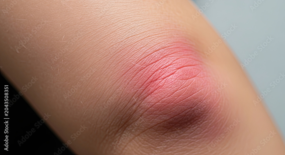 Fototapeta premium Flaky elbow close-up