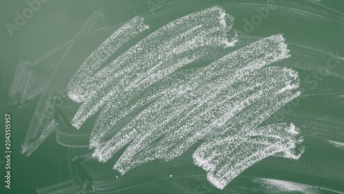 Chalk rubbed out on green chalkboard background