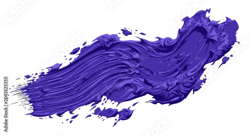 Photos Heavy impasto stroke in cobalt violet
