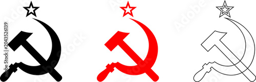 Fotografie Sickle and Hammer communism symbol