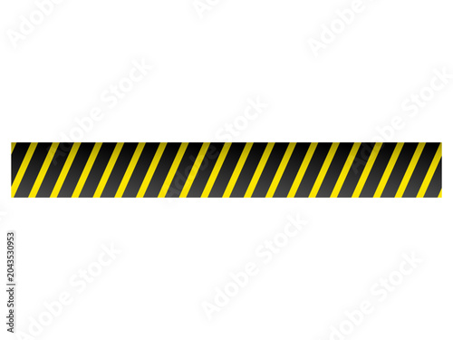 Yellow black diagonal warning stripe tape pattern safety caution border design element, Yellow and red diagonal stripe caution border line