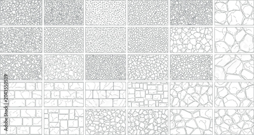 Photos Landscape architecture graphic patterns for paving stones bricks and ground text