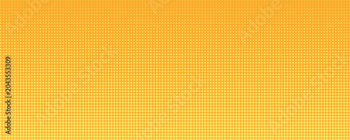 Cuadro en lienzo Yellow orange halftone pattern